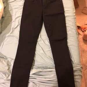 Joes jeans black 27 mid rise skinny
